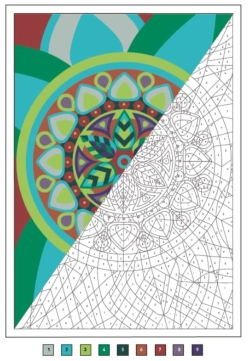 Раскраска по номерам Coloriages mysteres Disney Mandalas - раскраска Дисней Мандала / 9782019461669