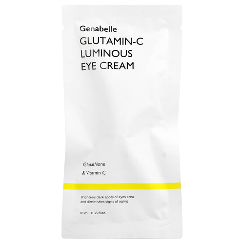 Genabelle, Сияющий крем для кожи вокруг глаз с глутамином, 10 мл (0,33 жидк. Унции)
