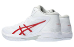 Asics Gel-Hoop V15 non-slip round head lace-up wear-resistant breathable low-top basketball shoes for men and women the same style white and red