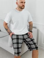 Шорты мужские Тор-2.1 Виотекс КЛЕТКА ЧЕРНАЯ