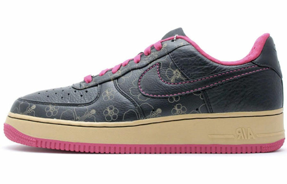 Кроссовки Nike Air Force 1 Low Black Floral Pink