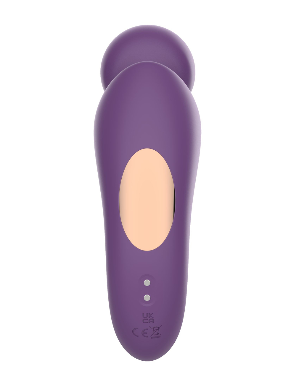 Фиолетовый изогнутый wand-вибратор (Цвет: фиолетовый)