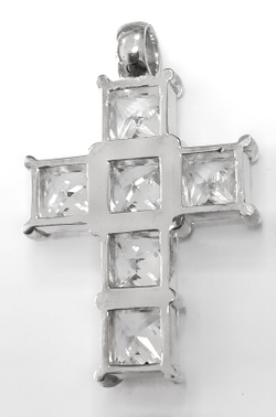 Ювелирный крест из серебра