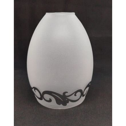 Плафон стеклянный "Серебряный контур"