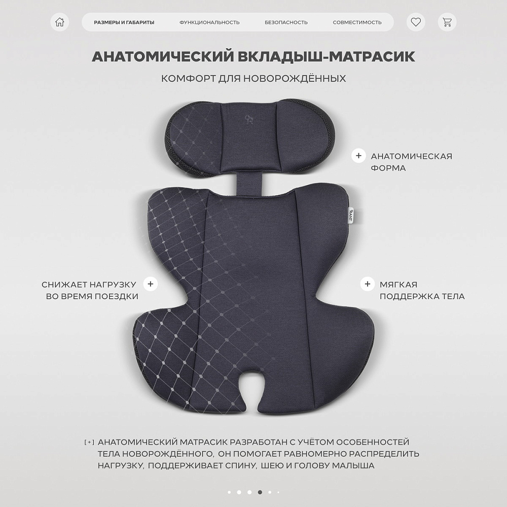 Детская коляска Rant Garda 3 в 1 с автокреслом Carry Pro Graphite Mocca