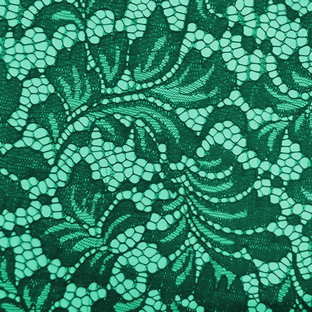 Кружевное полотно, 120 гр/м2, 150 см, зелёный