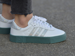Женские кроссовки Adidas Originals Sambarose WMNS 'White Silver Green' FX6274