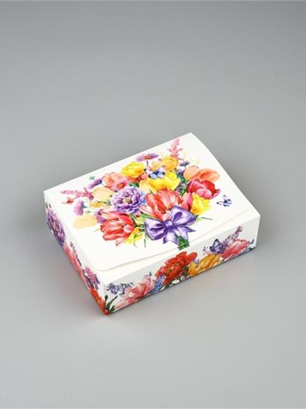 Подарочная коробка малая «Цветы»