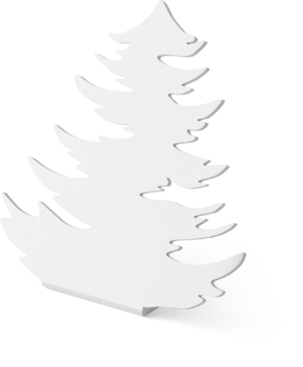 Подставка акриловая для цепей/браслетов/ёлочка фигурная/138*55*130 мм.