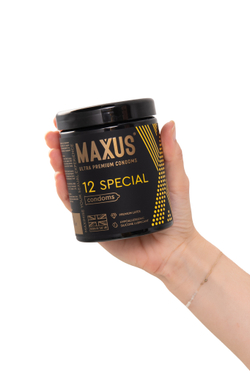 Презервативы MAXUS X-Edition Точечно-ребристые с железным кейсом, 12 шт