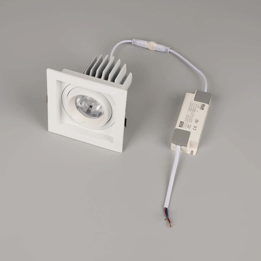 Светильник MS-VORTEX-BUILT-S117x117-20W Warm3000 (WH-WH, 40 deg, 230V) (Arlight, IP20 Металл, 5 лет) 057918