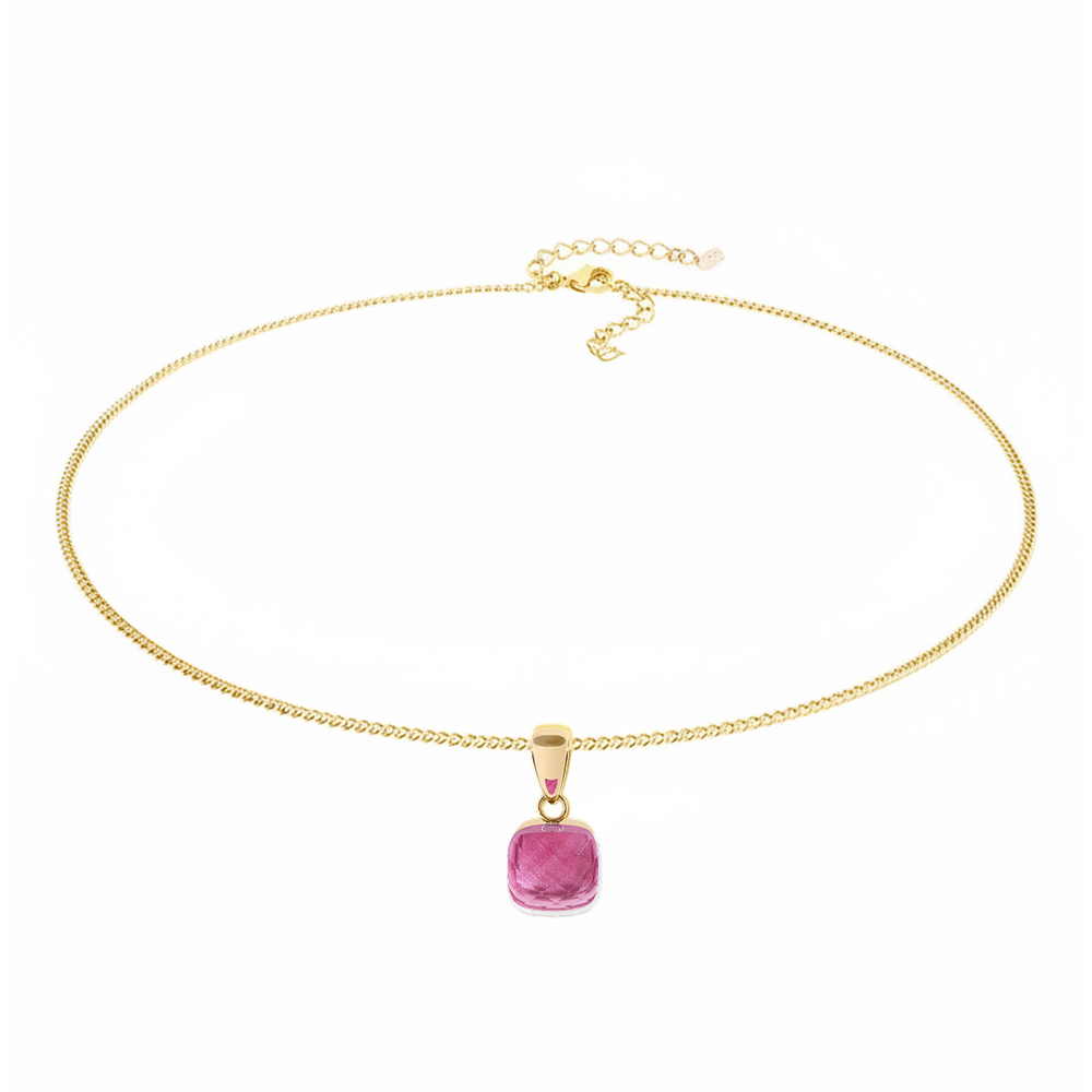 Колье Qudo FIRENZE (G) Padparadscha 107001/48-4308