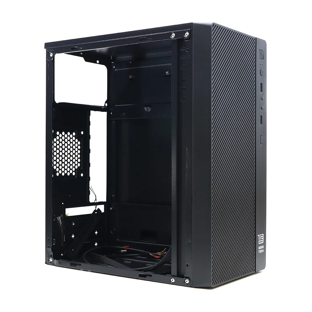 Корпус BaseTech M3402, Без БП, mATX, чёрный, 2xUSB2 (BT-M3402-B)