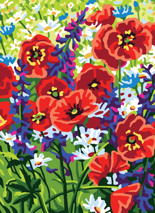 "Маки"-6319 канва с рисунком