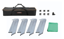 E-IMAGE MB42 collapsible background kit black Фон муслиновый 2.4х4 м на разборной раме, черный