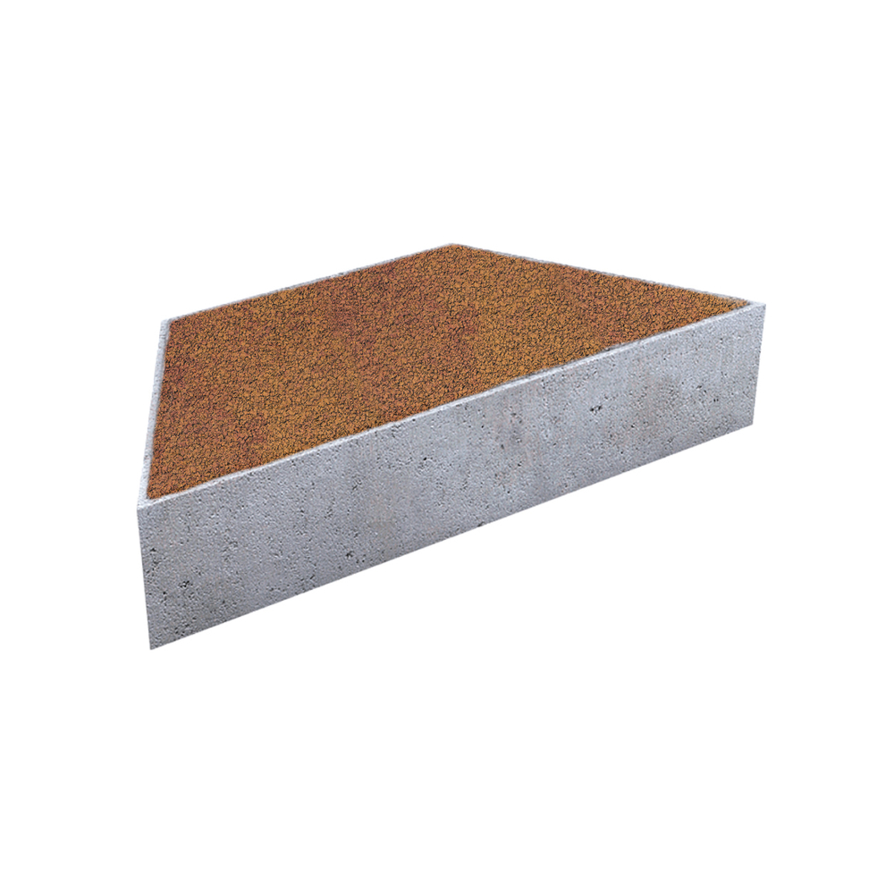 Тротуарная плитка ТРАПЕЦИЯ - Листопад гранит Каир