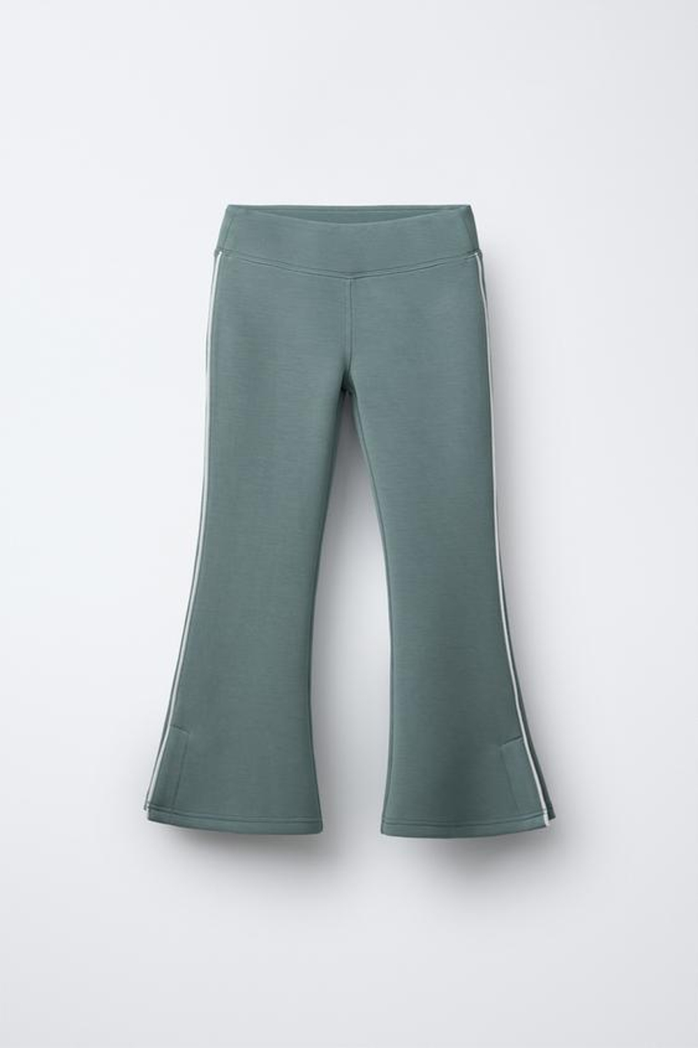 ZARA ЛЕГИНСЫ FLARE ИЗ СМЕСОВОГО МОДАЛА, ЗЕЛЕНЫЙ