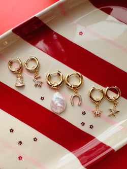 Серьги Удача с жемчугом