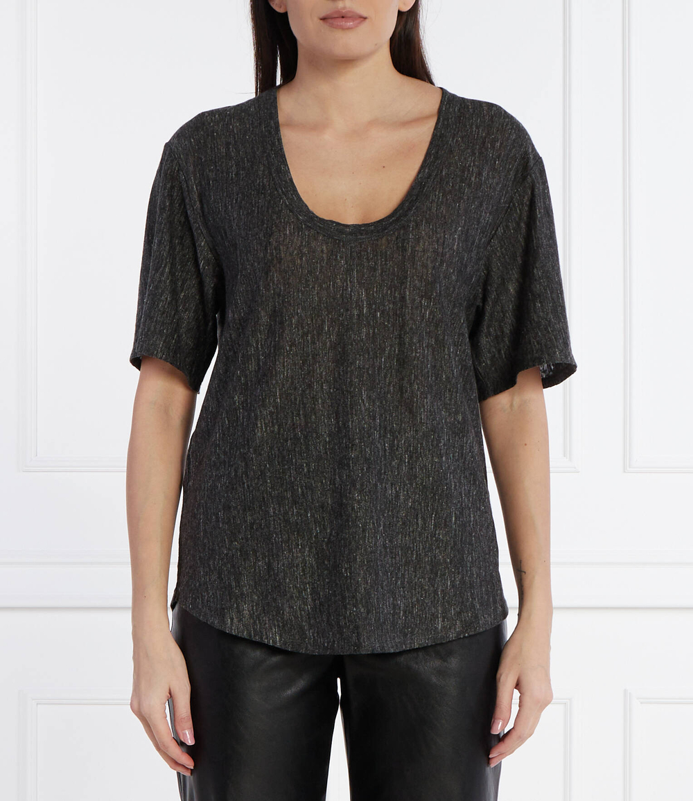 Льняная футболка Pinko - черный(103599 A1U9)