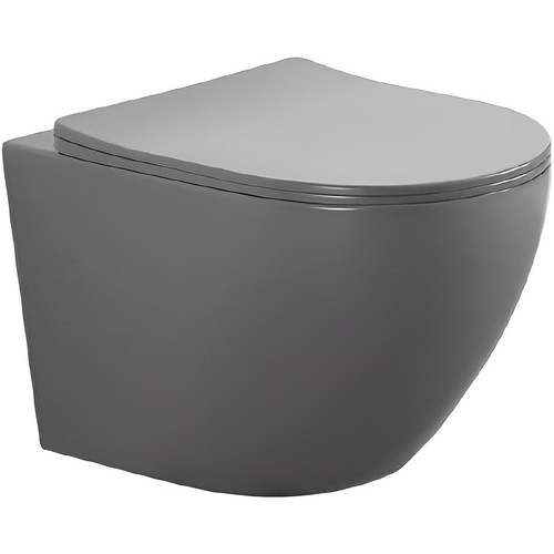 Унитаз Aquatek Европа AQ1901-MG подвесной Серый матовый с сиденьем Микролифт