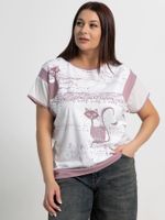 Блуза Алтея (белая/роза) Б15367-20М LT Collection