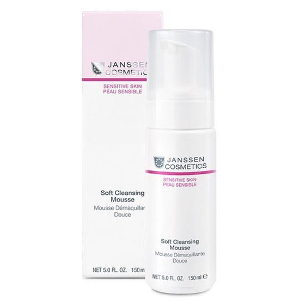 Нежный очищающий мусс с аллантоином Soft Cleansing Mousse, Sensitive Skin, Janssen Cosmetics, 150 мл