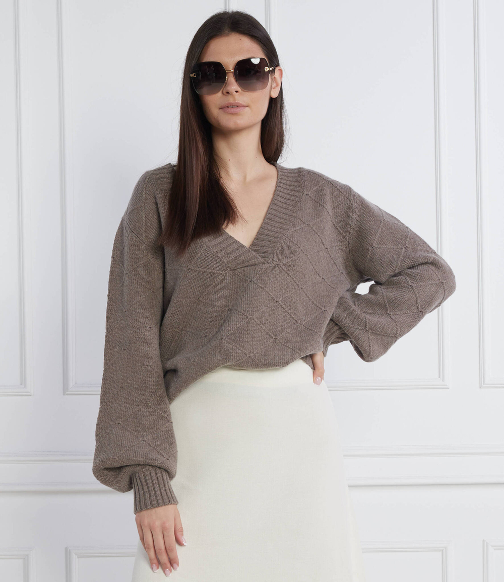 свитер maglia lounge Beatrice B - коричневый(22FA8311LOUNGE)