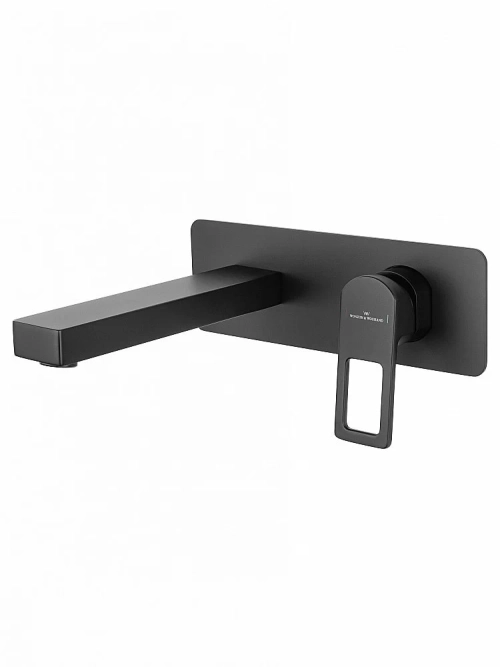 Смеситель для раковины встраиваемый WONZON & WOGHAND FRAME WW-88869010-MB черный матовый
