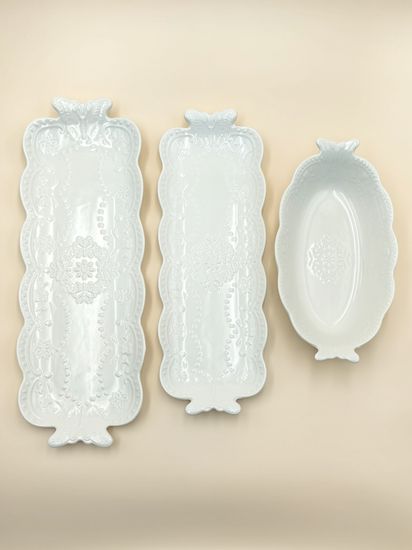 Блюдо сервировочное прямоугольное 40х14,5х2,5 см.