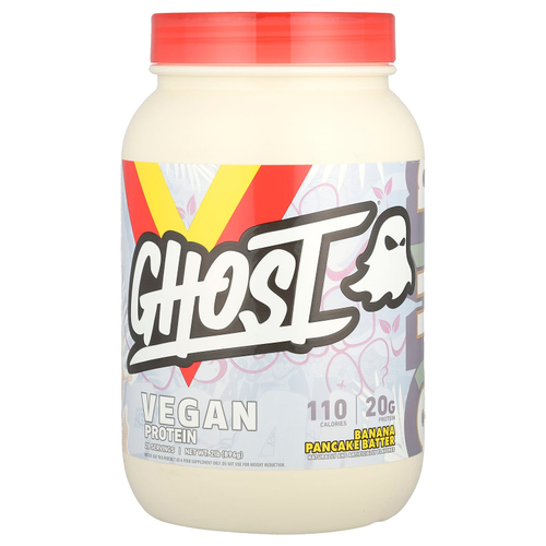 Ghost, Vegan Protein, тесто для банановых блинов, 896 г (2 фунта)