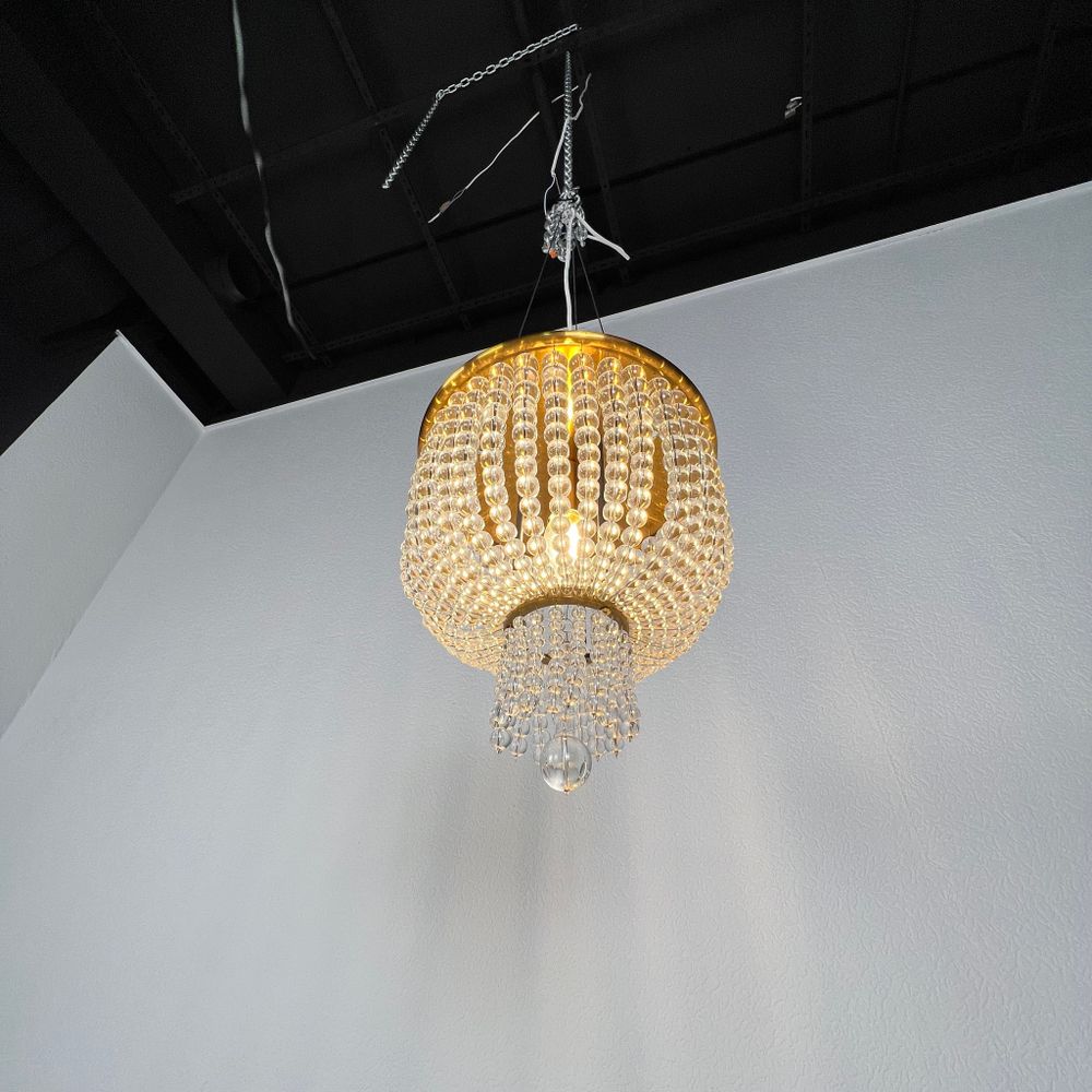 Потолочная Люстра Jacqueline White Sconce Brass By Imperiumloft