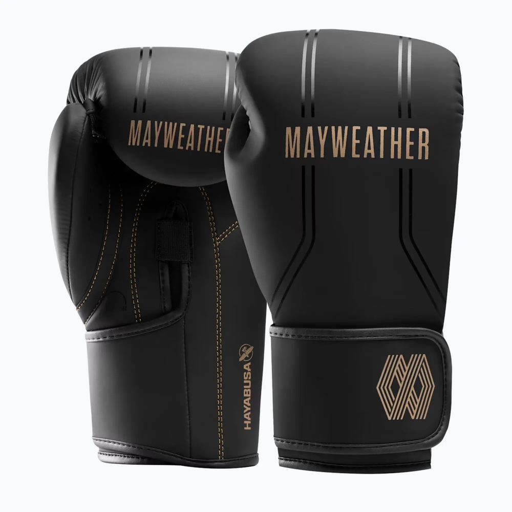 Боксёрские перчатки Hayabusa Mayweather Contender black/gold
