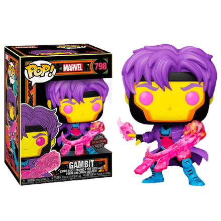 Фигурка Funko POP! Bobble Marvel Black Light Gambit (Exc)