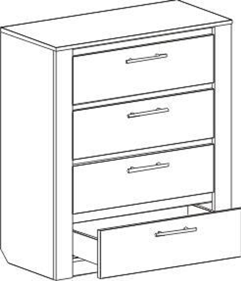 Комод "Элана" 850 бодега белая