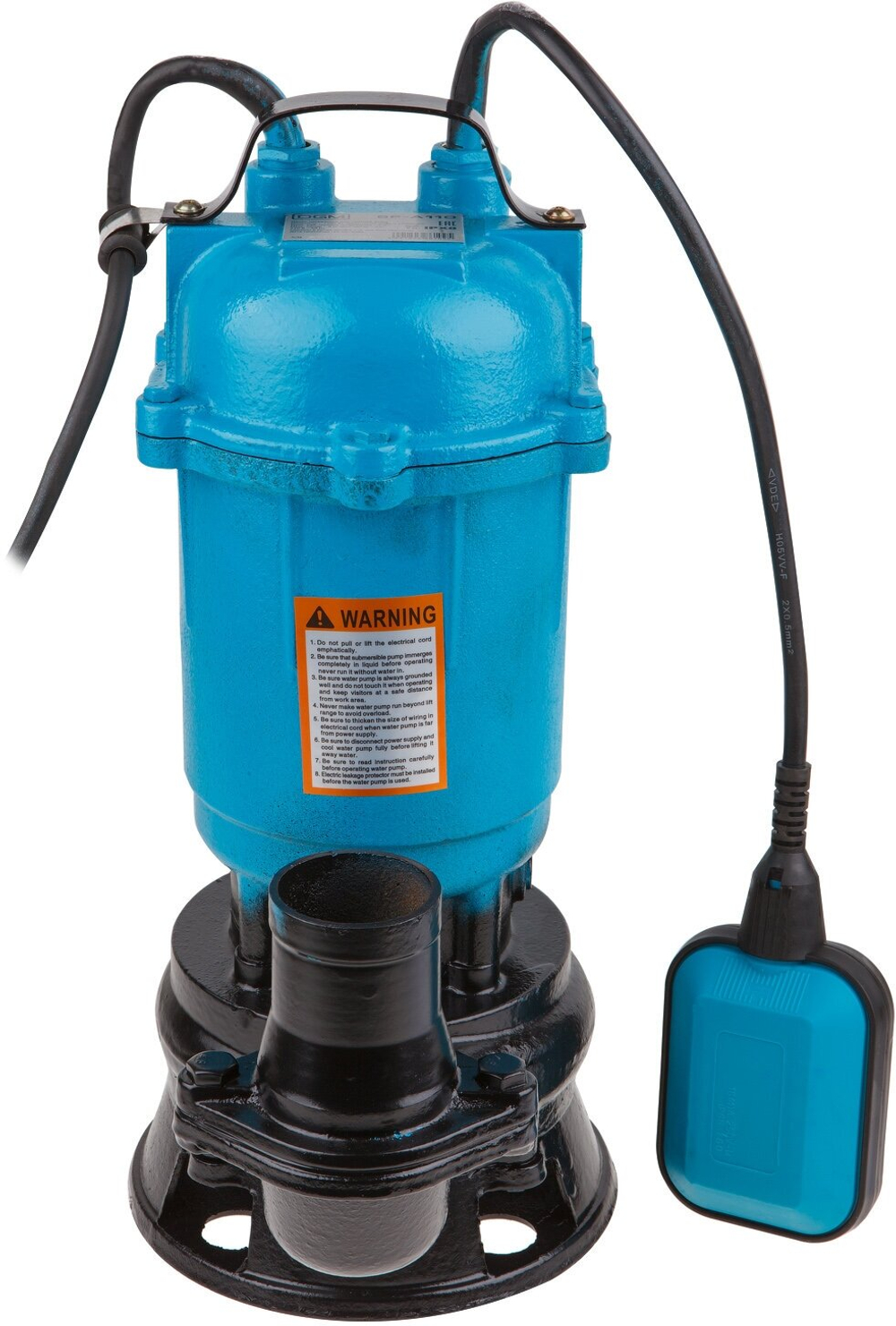 Насос дренажный DGM BP-A110 1500Вт 250л/мин выс:8м гл:5м чугун для гр.воды (BP-A110)