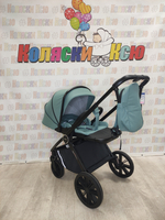 Коляска модульная 3в1 Indigo Sting зеленый