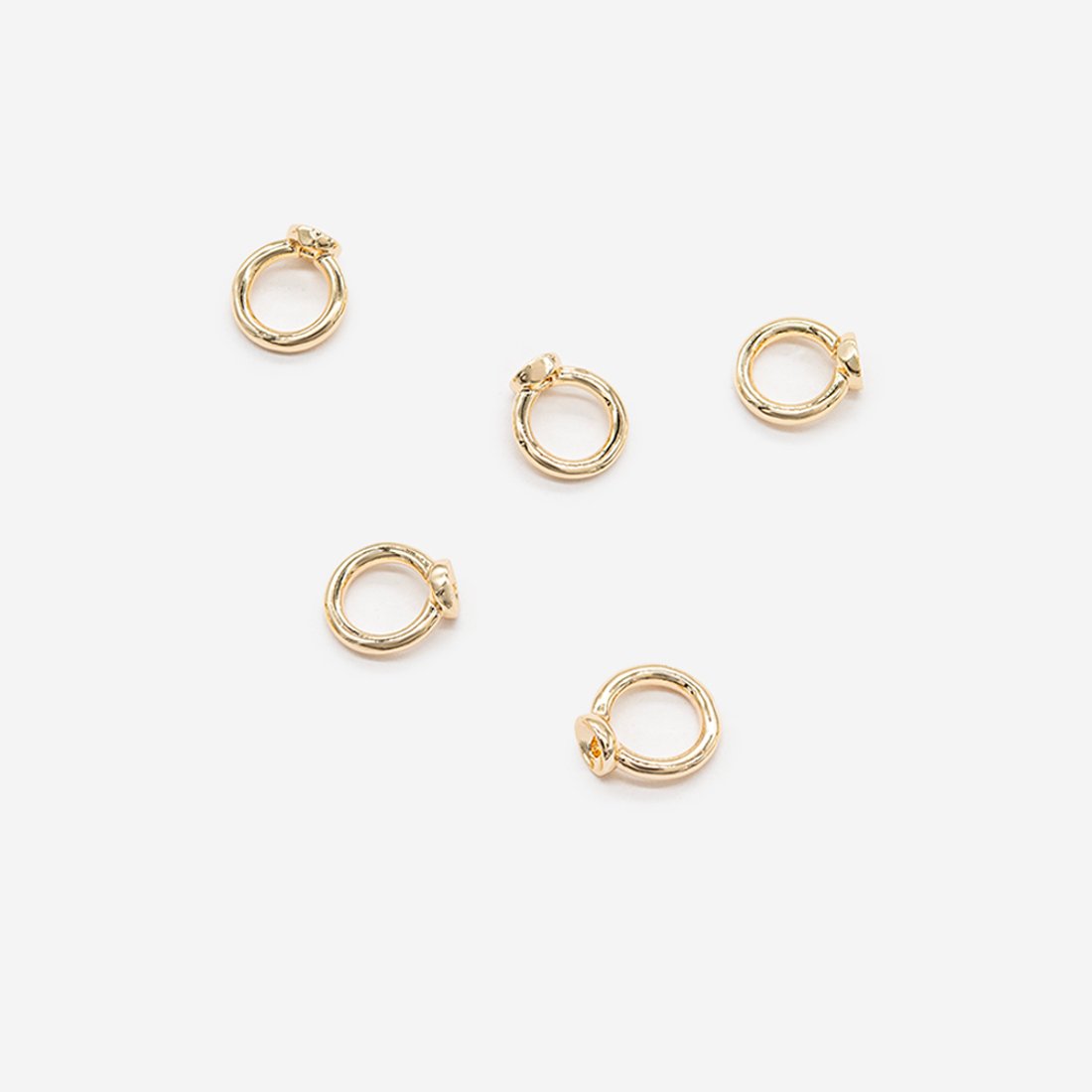 Концевик-шапочка с кольцом 8*7,5мм, позолота