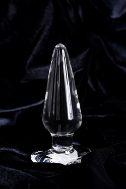 Анальная втулка Sexus Glass, стекло, прозрачная, 11,5 см, Ø 3,5 см