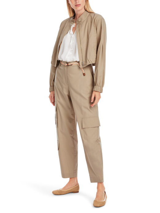 Брюки из хлопка и шелка