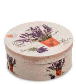 WG-104/3-E Коробка подарочная «Круг» цв.беж./коричн.