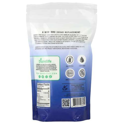 DURELIFE, чистая аллюлоза, порошок, 453 г (1 фунт)