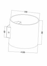 Настенный светильник (бра) Technical C066WL-01MG