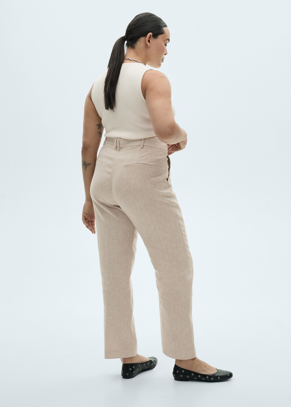 Костюмные брюки изо льна