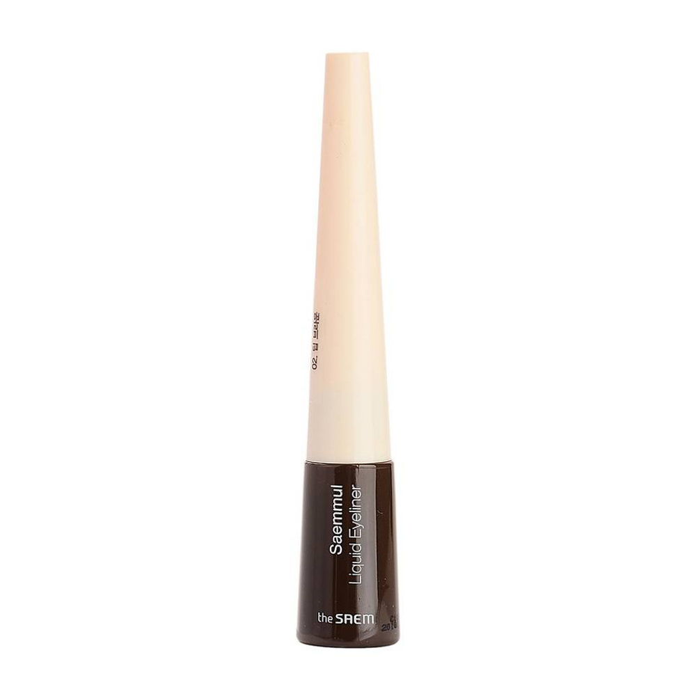The Saem Saemmul Liquid Eyeliner стойкая черная подводка для глаз