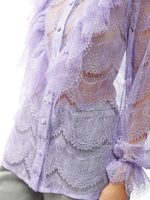 Блуза кружево с жабо