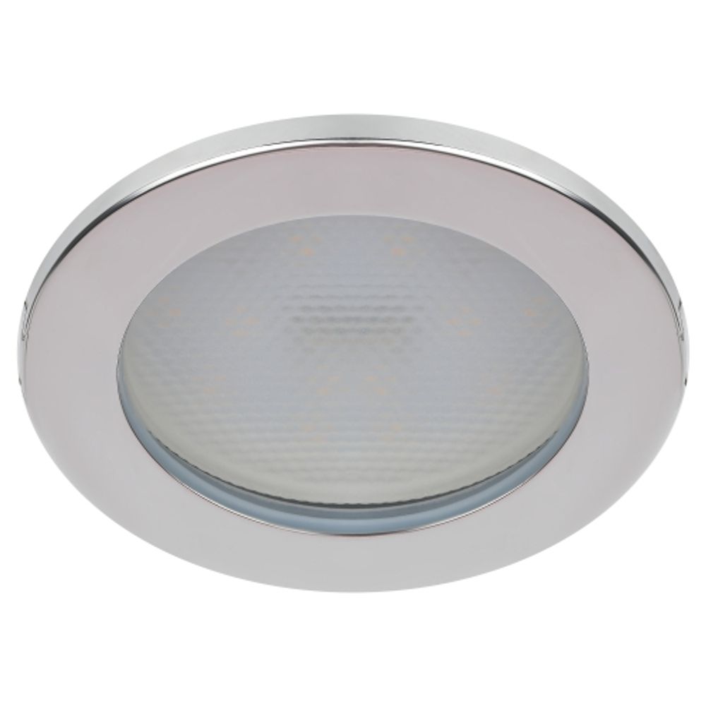 Встраиваемый светильник влагозащищенный ЭРА KL95 CH GX53 IP44 хром | Влагозащищенные встраиваемые светильники