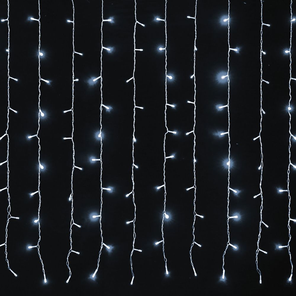 Электрогирлянда уличная ЗОЛОТАЯ СКАЗКА "Занавес", 480 LED 3,8х2,4 м, холодный белый, контроллер, 591302