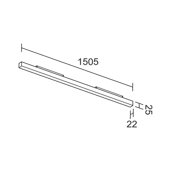 Светодиодный светильник для магнитной системы Ledron Sagi line 1505 White 4000K