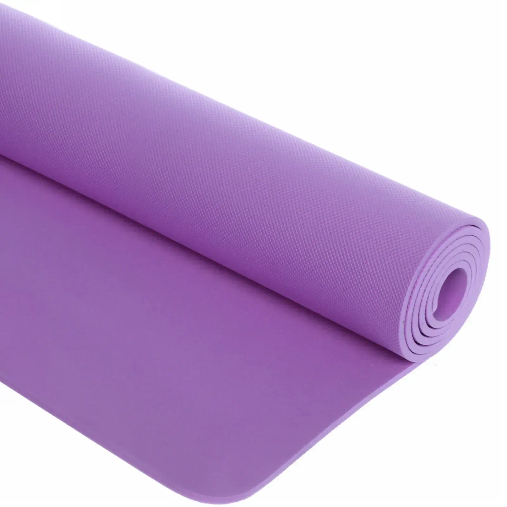 Коврик для йоги 6 мм 173х61 см «Умиротворение» EVA, фиолетовый