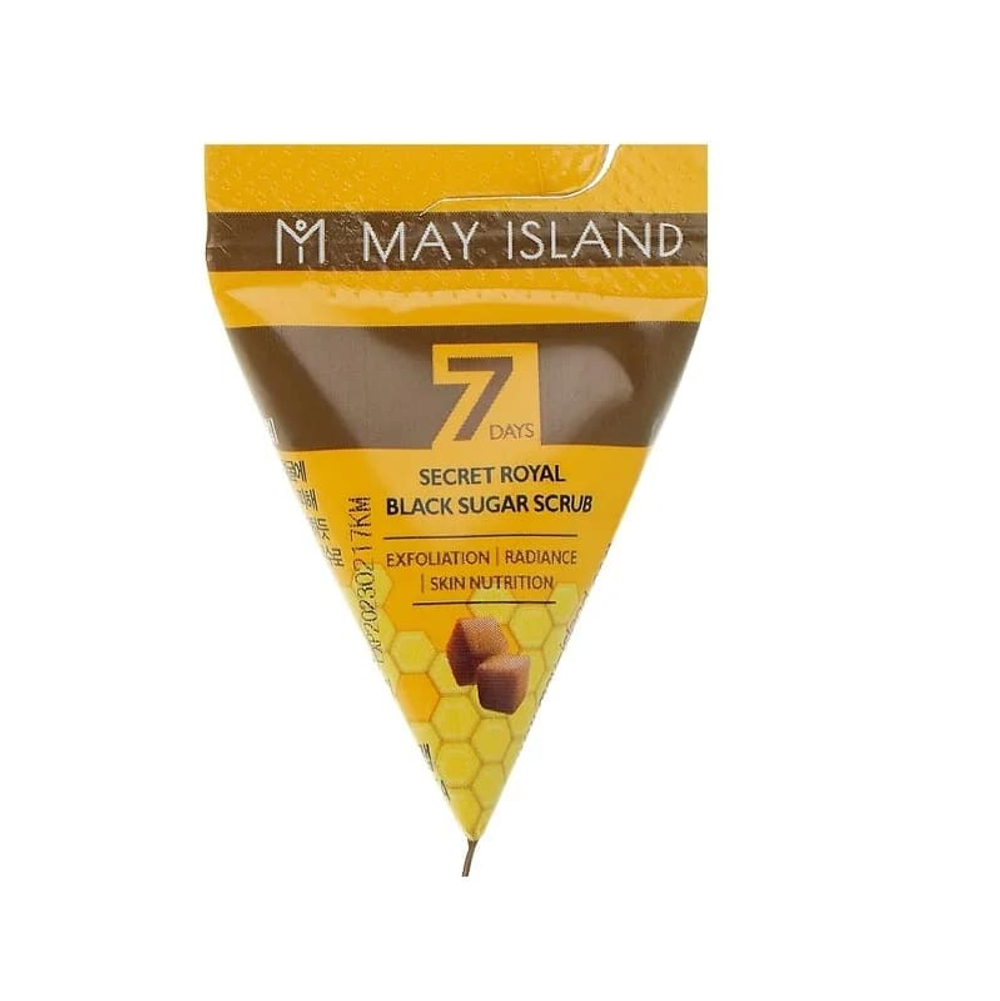 Скраб для лица May Island 7 Days Secret Royal Black Sugar с гранулами черного сахара 5 г